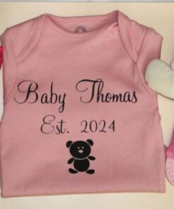 Baby Bear Personalised Baby Grow