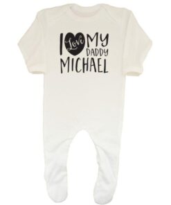 Personalised I Love My Daddy Baby Grow