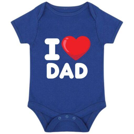 I Love Dad Baby Grow - Royal Blue