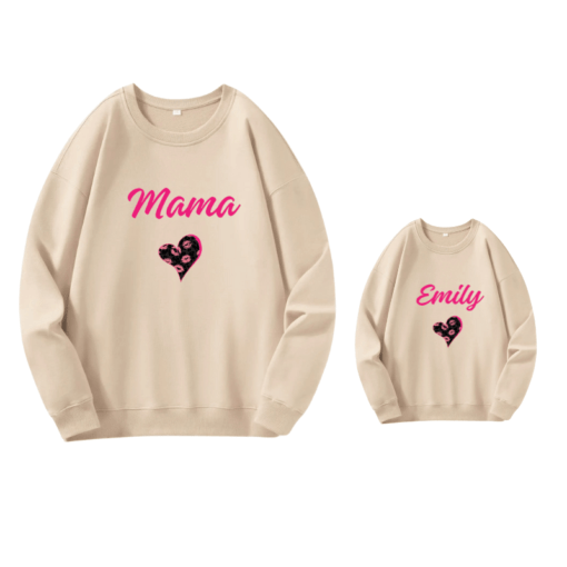 Personalise Mama and Me Sweater - Tan