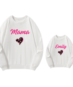 Personalise Mama and Me Sweater - White