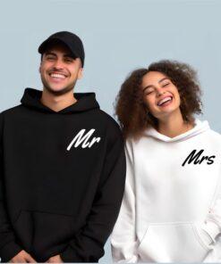 Personalised Matching Mr and Mrs Hoodies