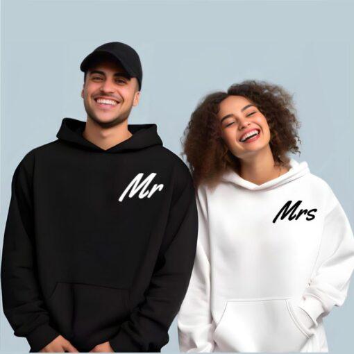 Personalised Matching Mr and Mrs Hoodies