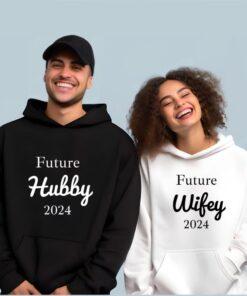 Personalised Matching Future Hubby and Wife Hoodies